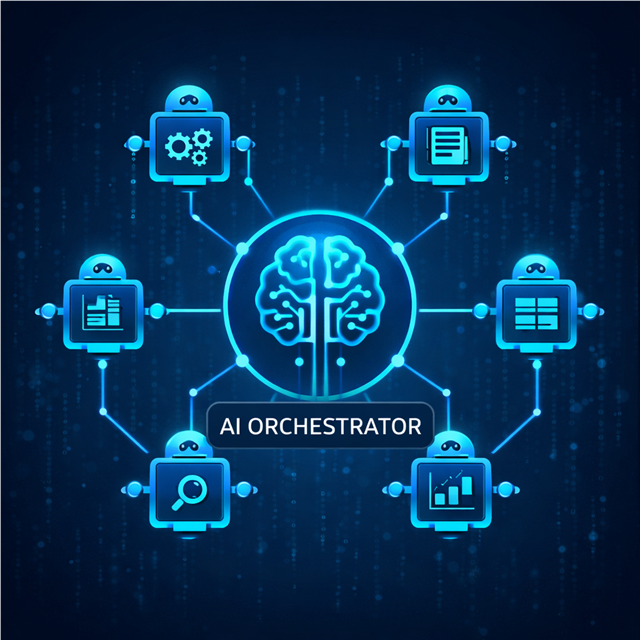 Orchestration de cas d’usage IA et agents spécialisés