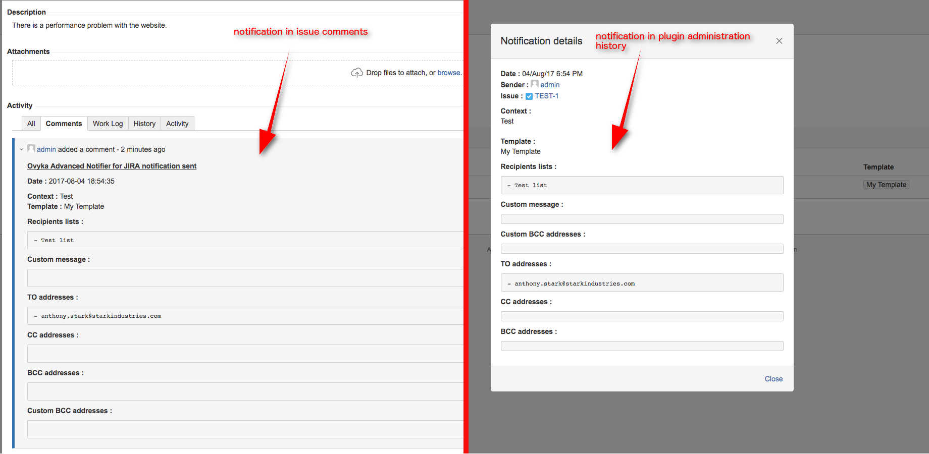 ovyka advanced notifications plugin